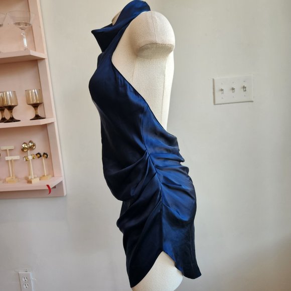 Amanda Uprichard Samba Dress in Ink - Picture 6 of 7